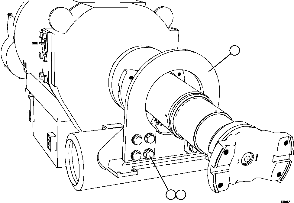 GUARD, REAR DRIVESHAFT XB8749 KOMATSU