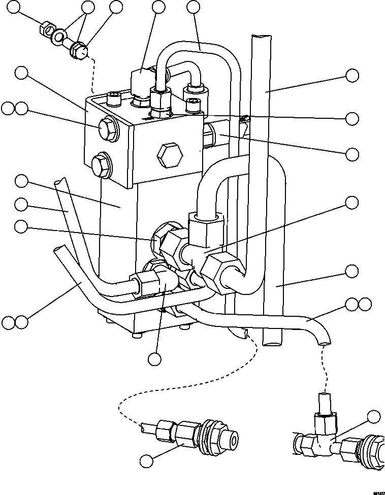 VALVE, DUAL RELAY (SEE INDEX) (1) PC2476 KOMATSU