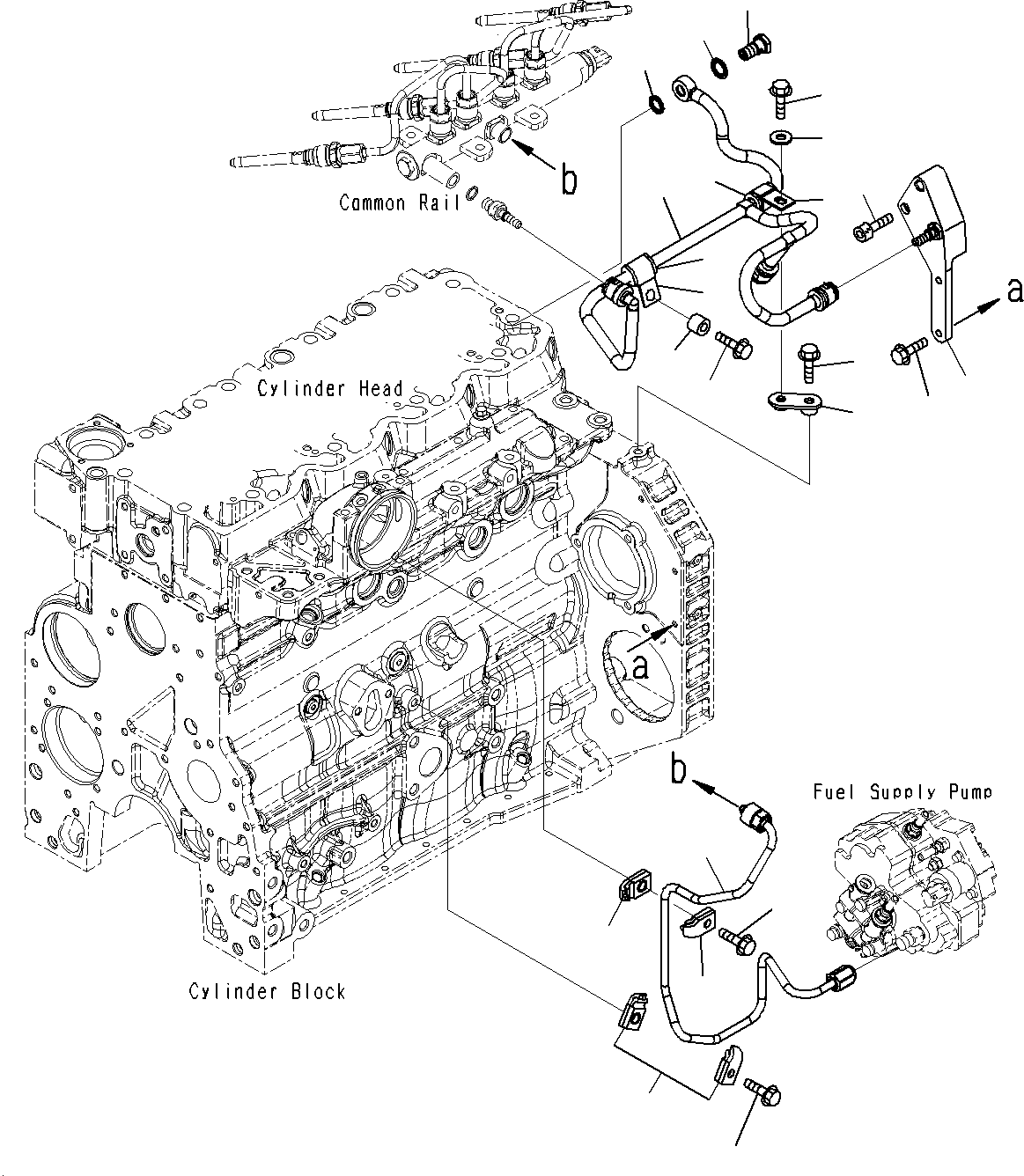 Tube, Drain 6754-71-5461 KOMATSU