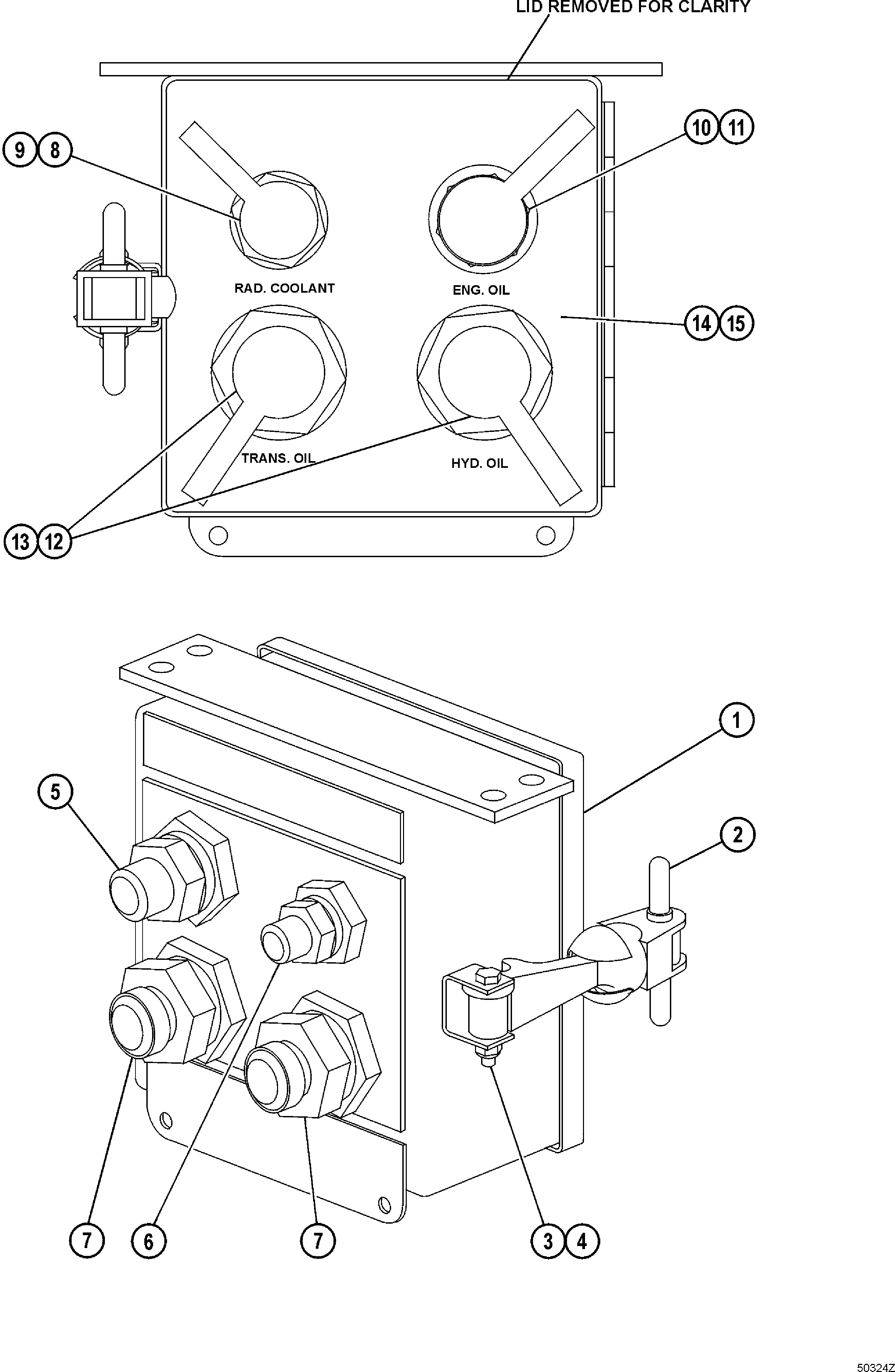 Box Assembly, Service Center AHEG8913 KOMATSU