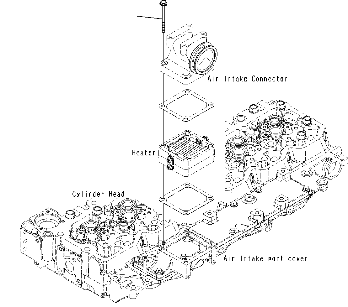 Винт 130-48-98H1 KOMATSU