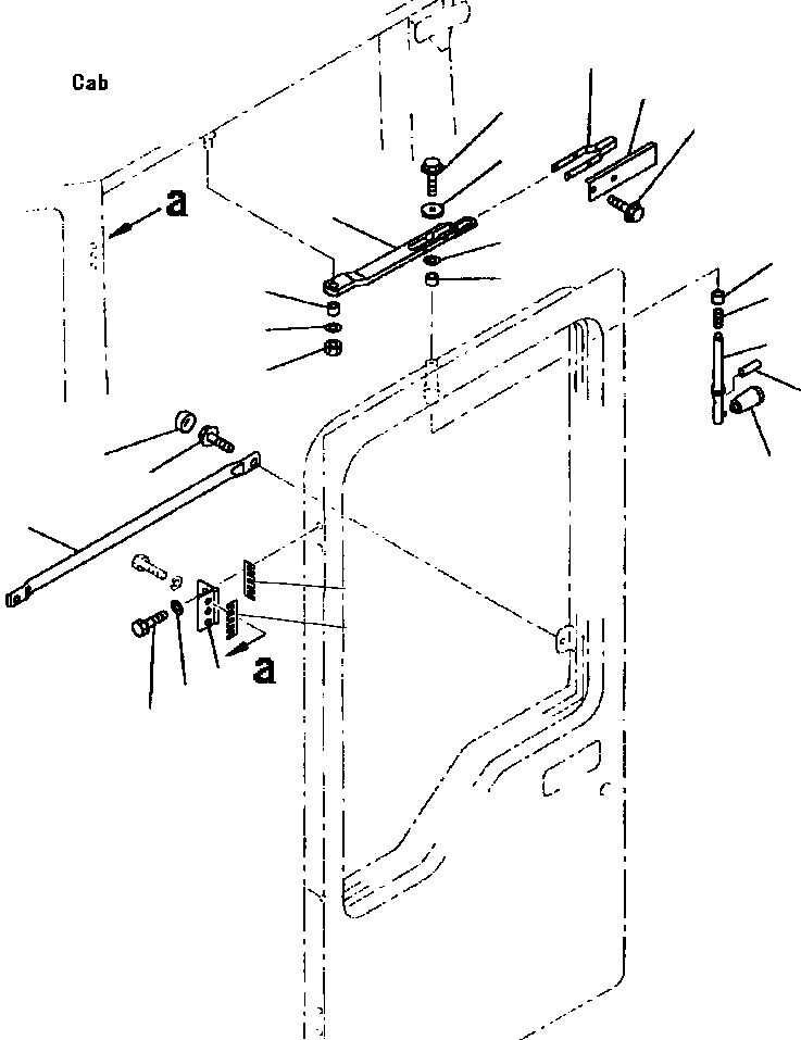 HINGE, L.H. 423-926-A480 KOMATSU