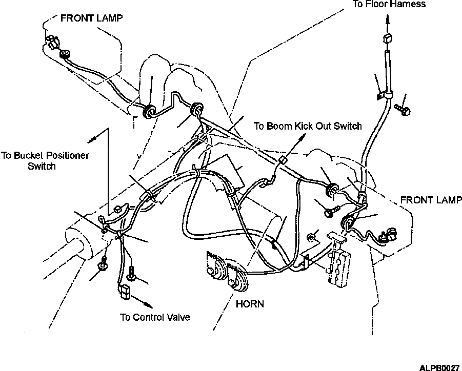 WIRING HARNESS, FRONT 418-06-22290 KOMATSU