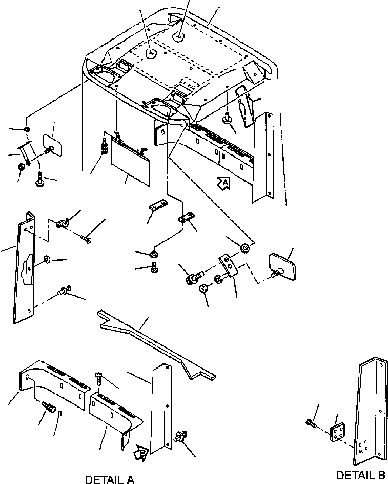 COVER, REAR - L.H. 419-926-2532 KOMATSU