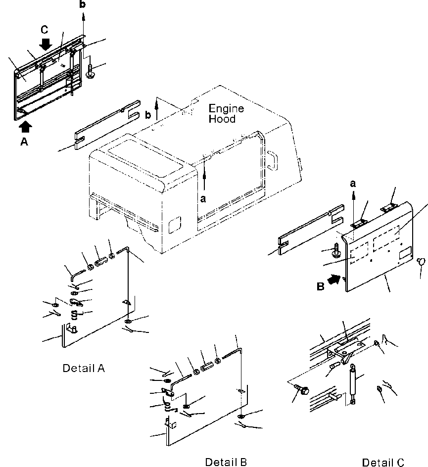 ROD, FRONT 416-54-A1780 KOMATSU