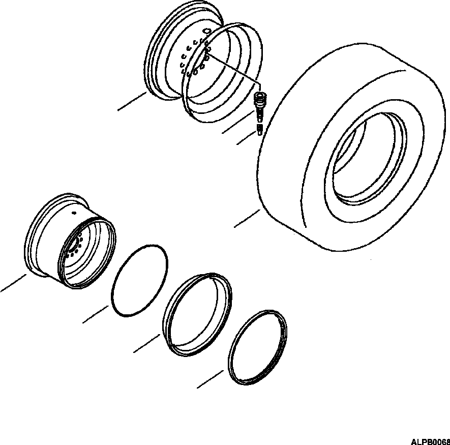 WHEEL ASS'Y 418-30-21100 KOMATSU