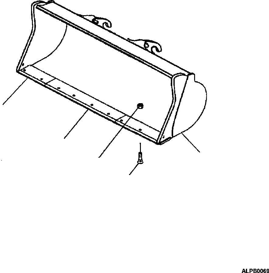 BUCKET, 3.2 CU YD 418-805-A110 KOMATSU
