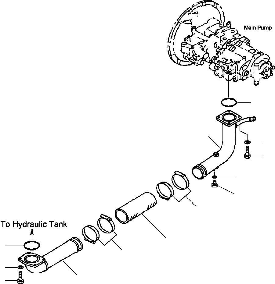 Трубка 207-62-A1210 KOMATSU
