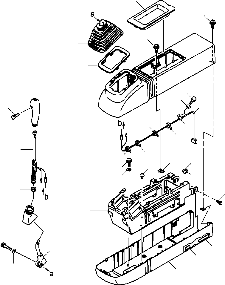 LEVER ASS'Y,R.H. 20Y-43-22790 KOMATSU