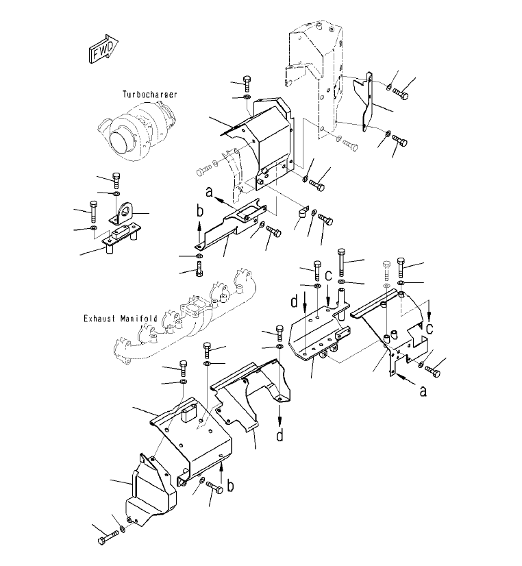 Болт 01010-D0865 KOMATSU