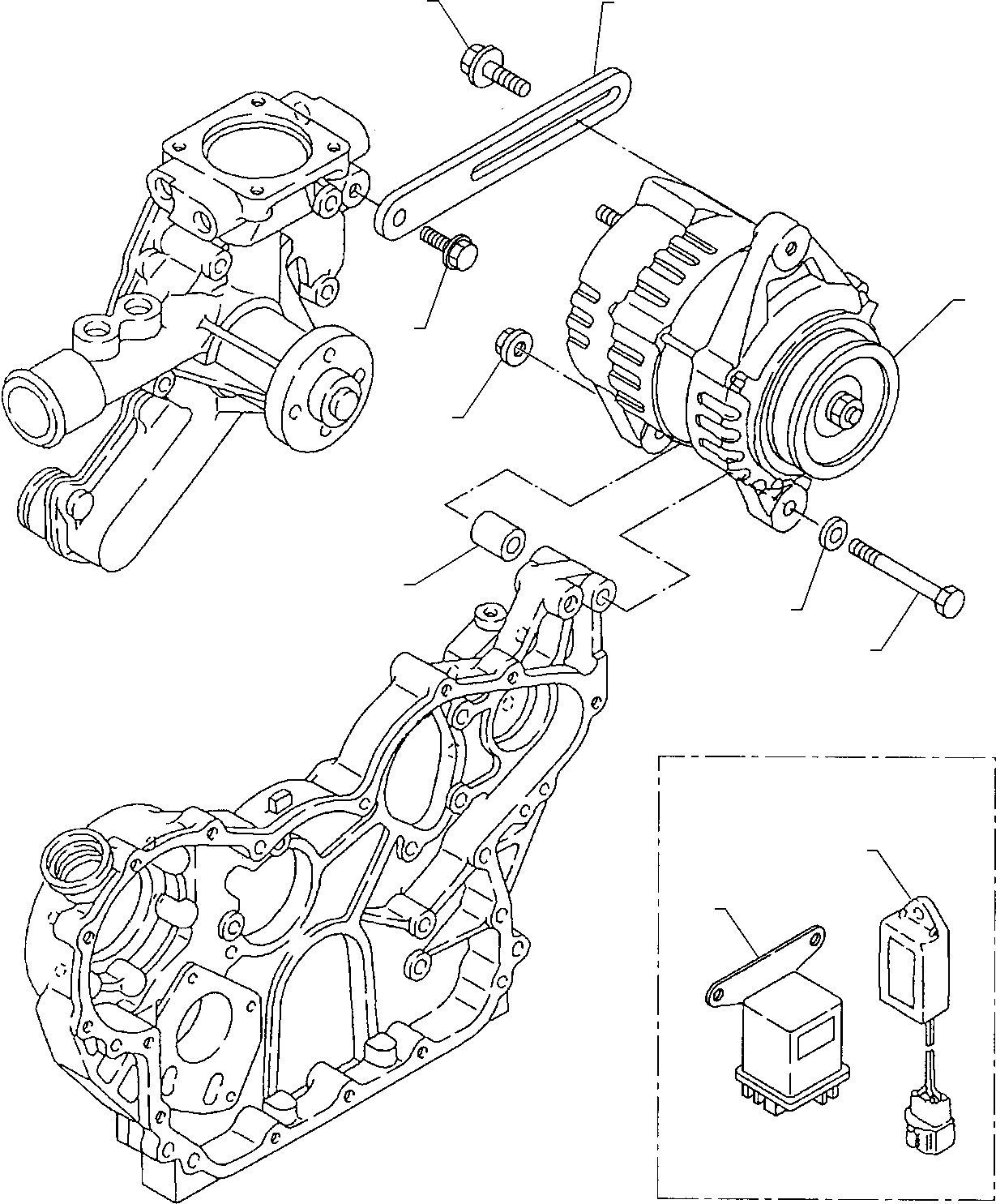 GENERATOR 80A YM123910-77210 KOMATSU