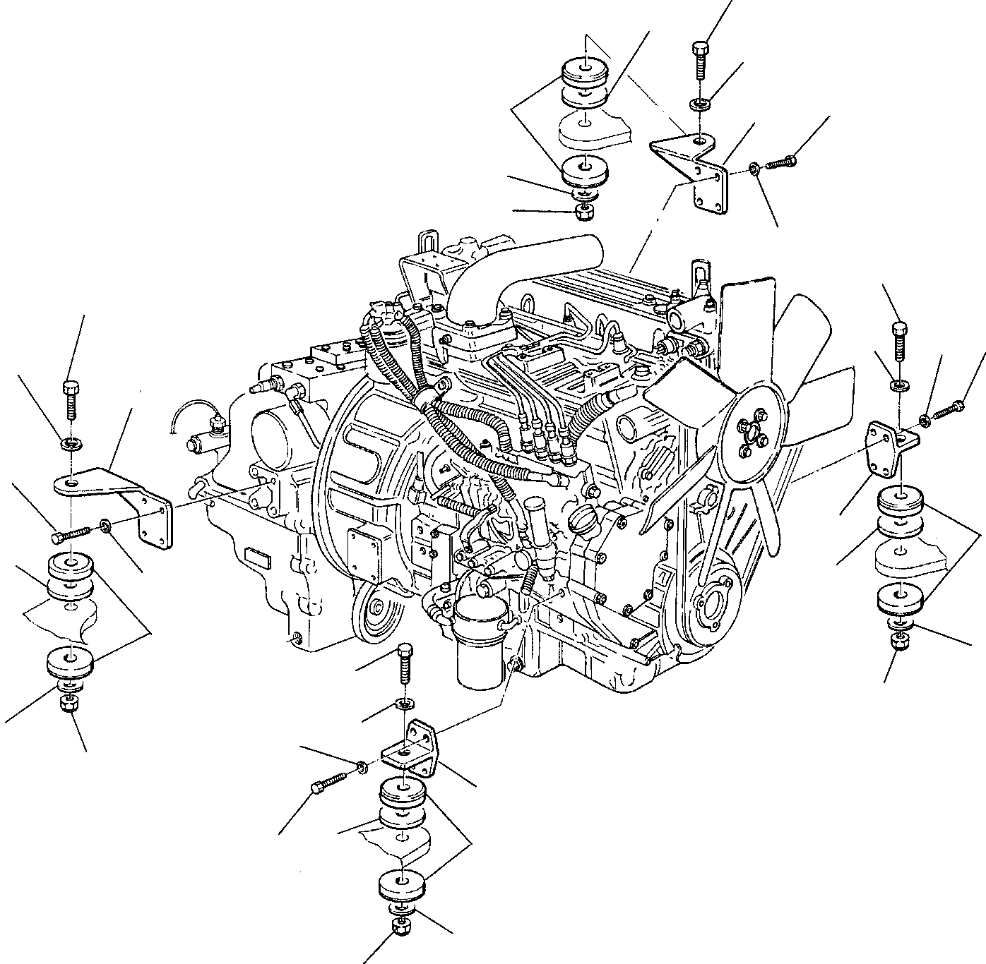 Motor support 312607064 KOMATSU