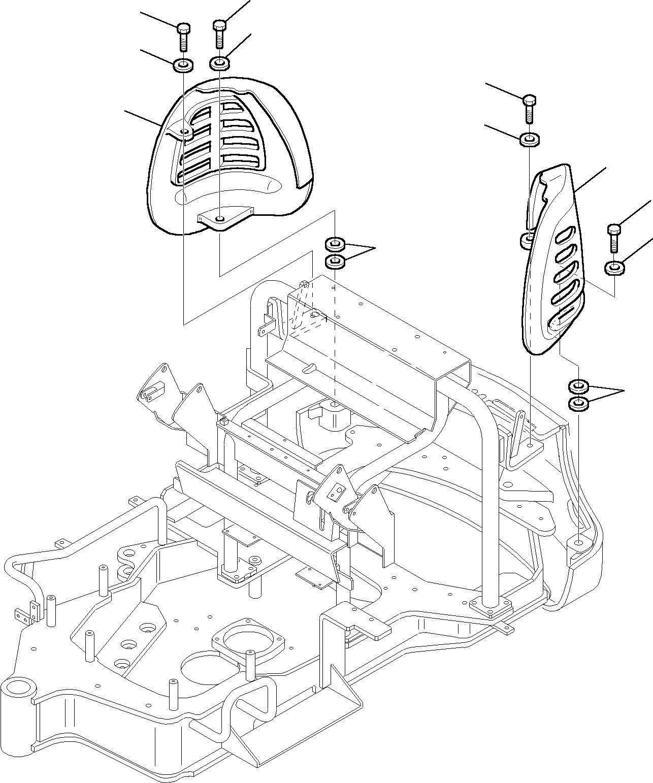 PROTECTION, L.H. 3F0536602 KOMATSU