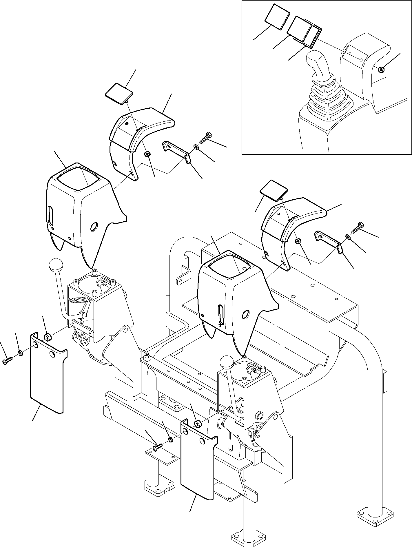 PLATE, OPERATING, PPC VALVE (R.H.)(PATTERN OPTION) 3F45B2646 KOMATSU