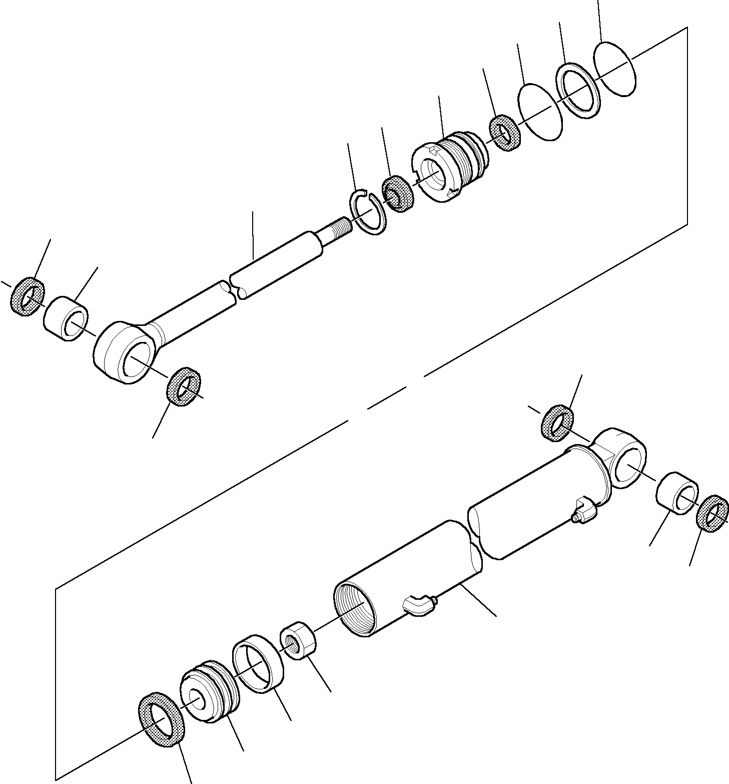 BOOM SWING CYLINDER 3F0599055 KOMATSU