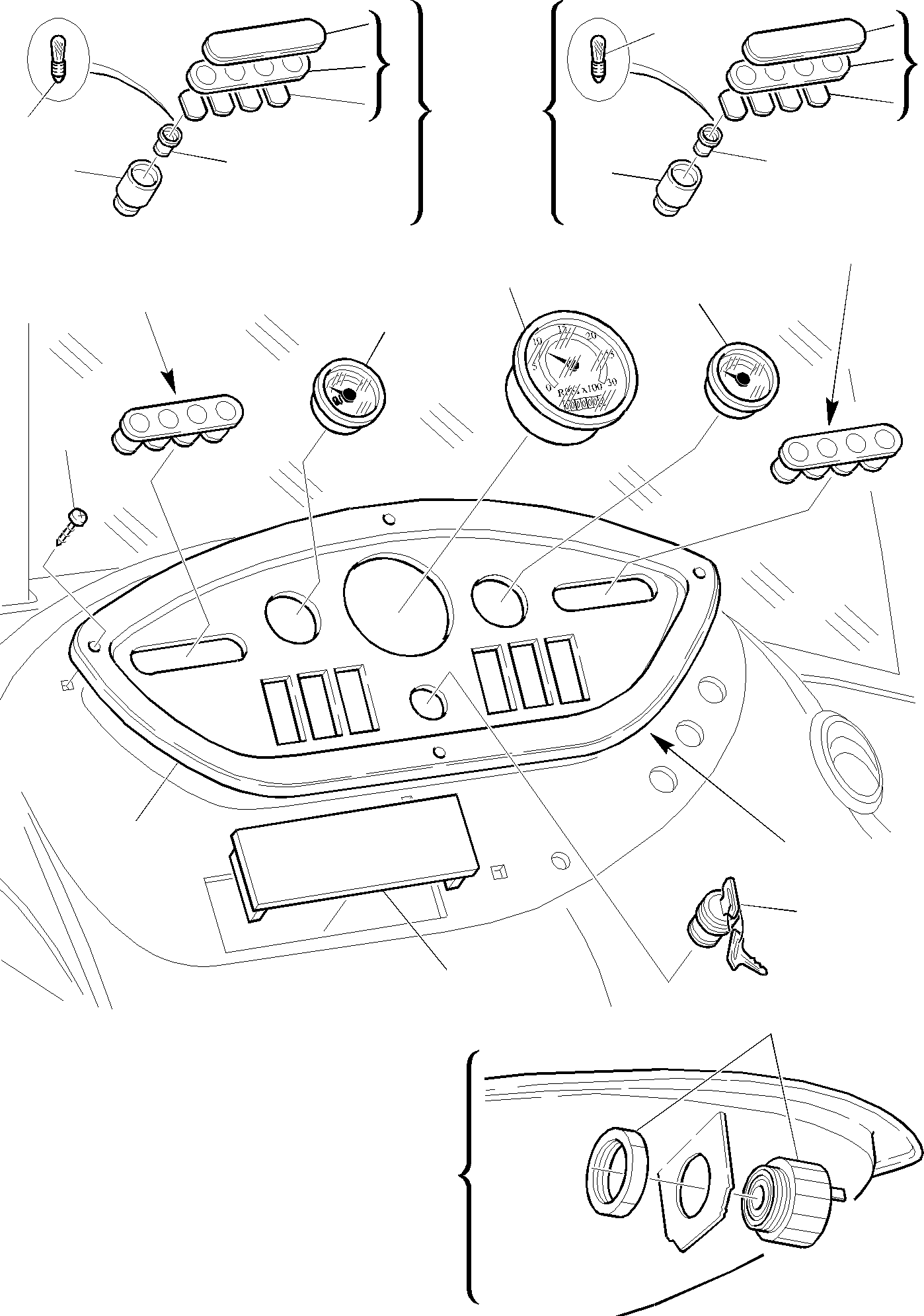 LATERAL DASHBOARD, ASSY 312612159 KOMATSU