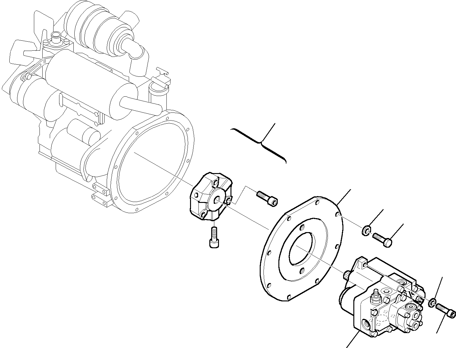 Тяга CA0351887 KOMATSU