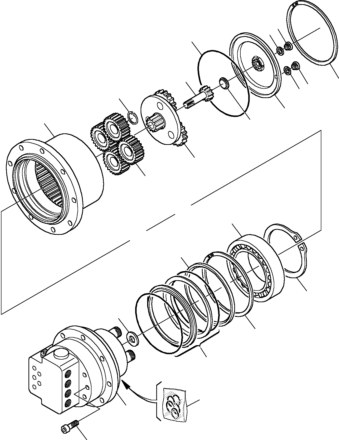 TRAVEL MOTOR 843000194 KOMATSU