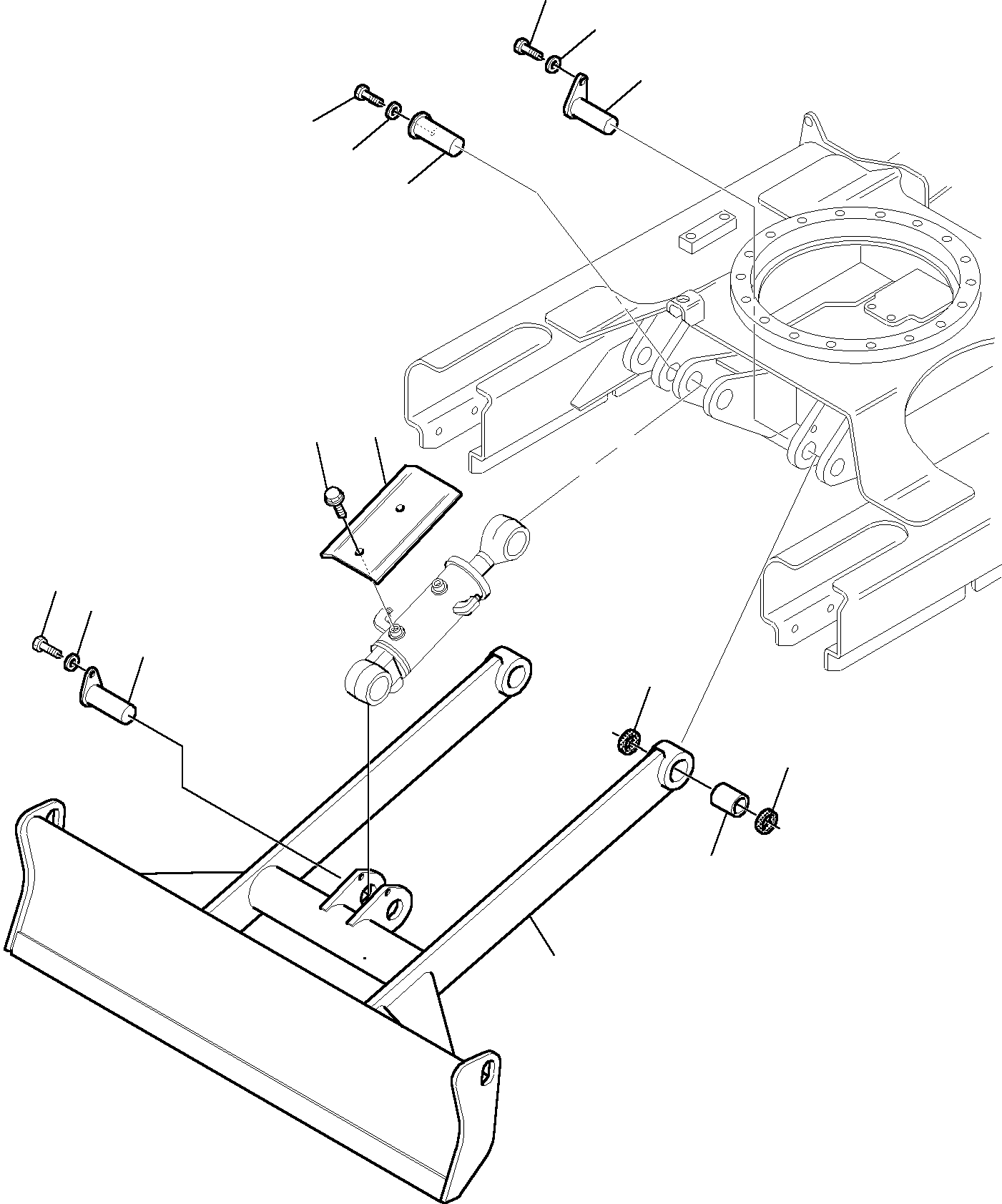 Block, bucket control assy 844200446 KOMATSU