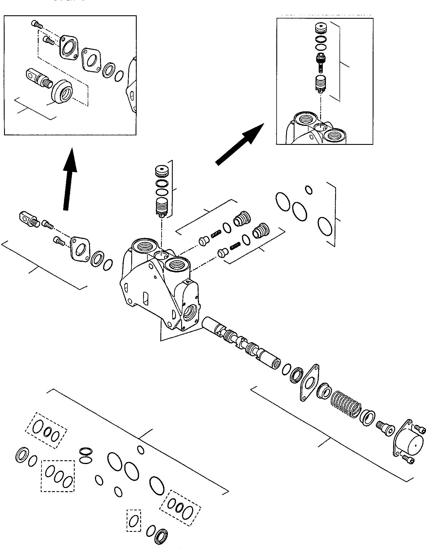 Block, outrigger control assy (844200445) KOMATSU