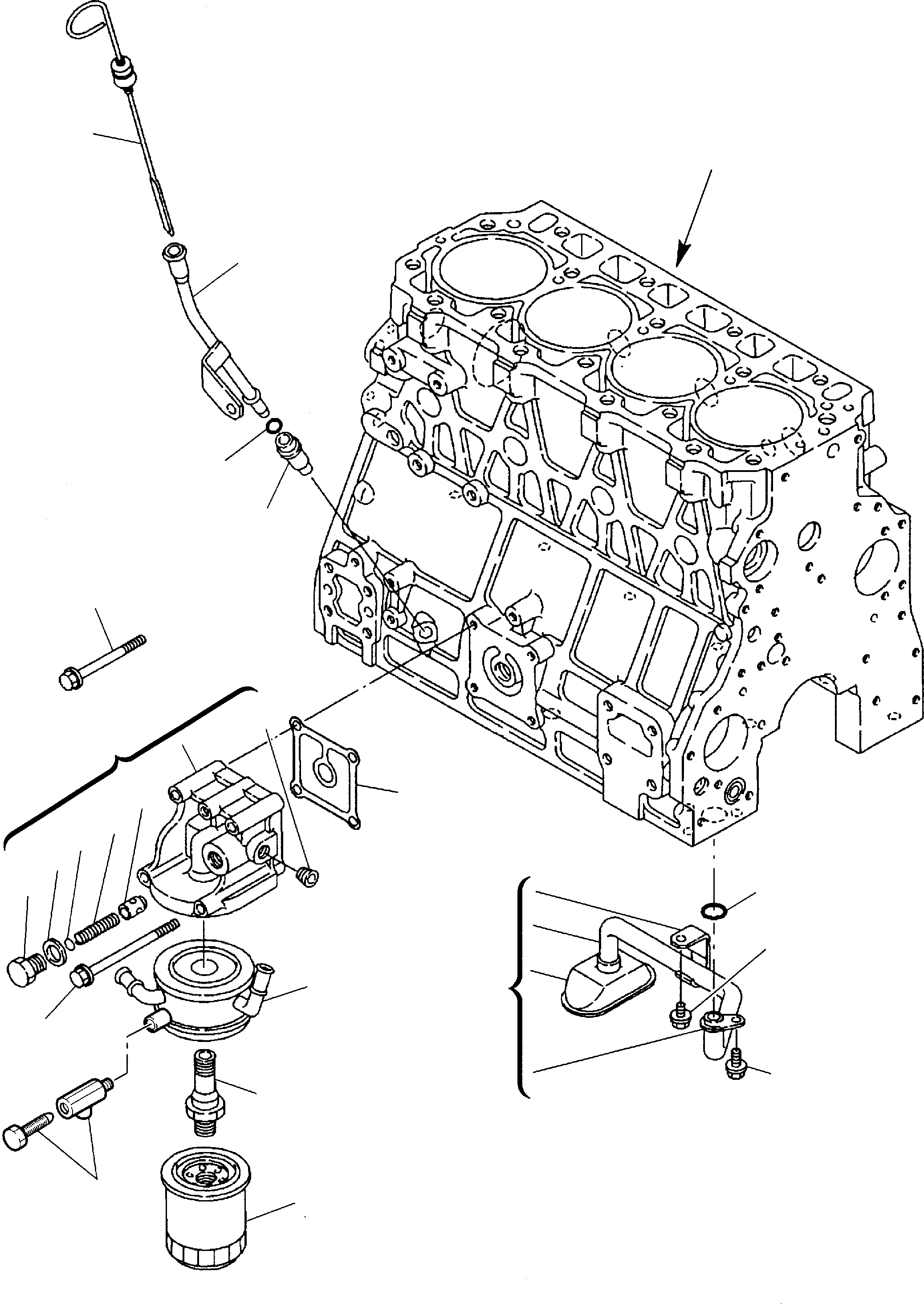 LUB. OIL COOLER YM123910-33011 KOMATSU