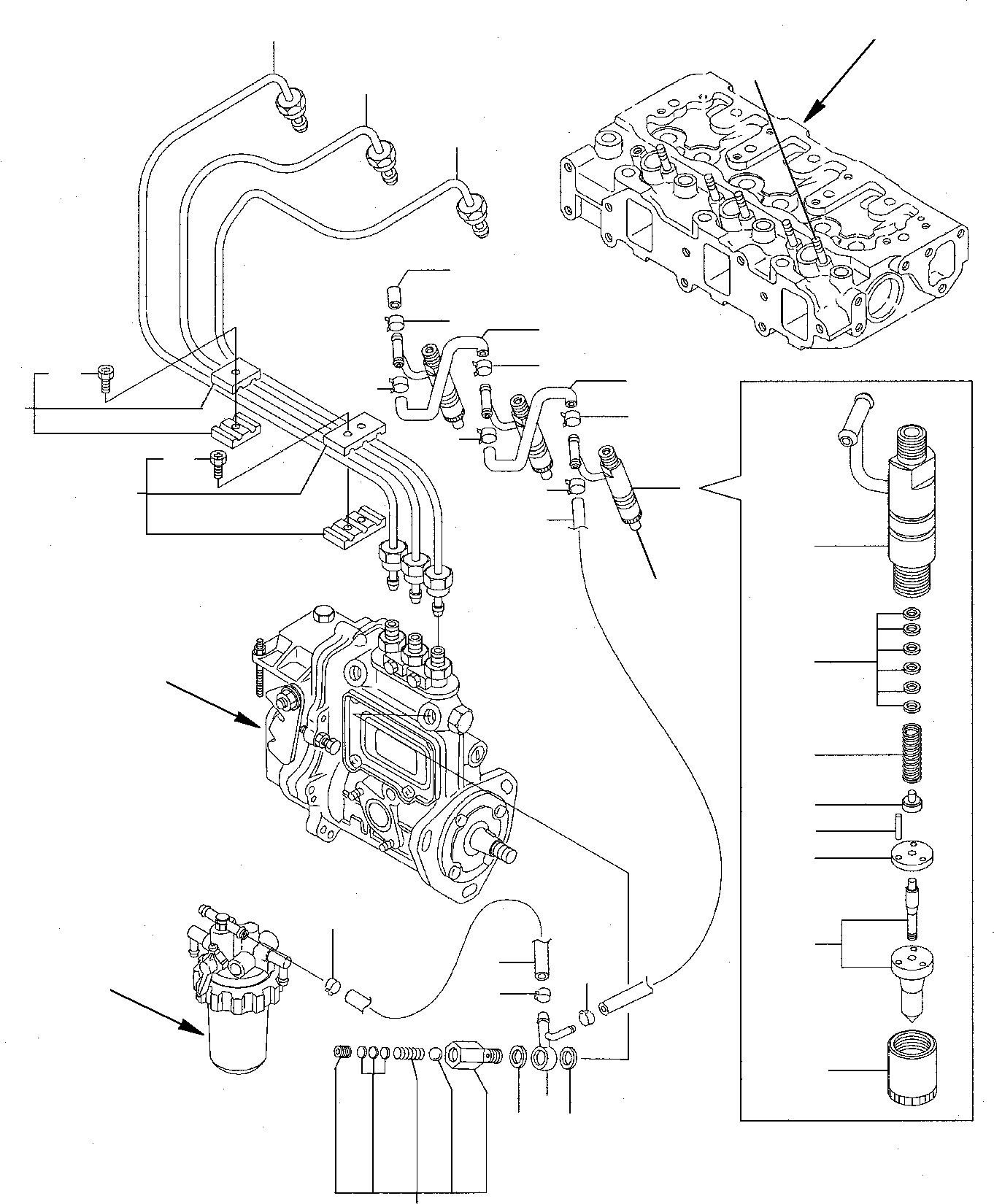 Труба YM119813-59811 KOMATSU