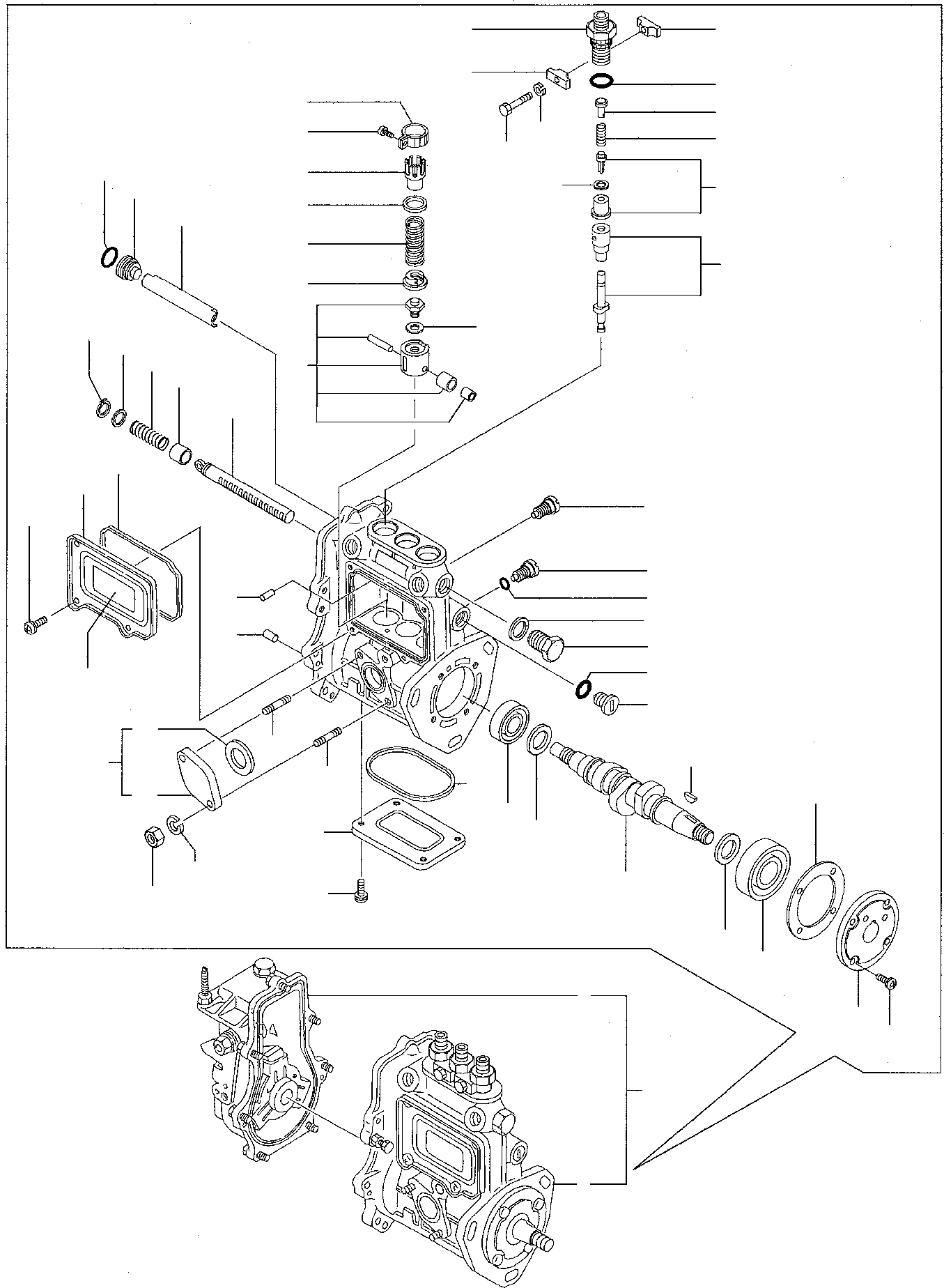 INJECTION PUMP, ASSY. YM719910-51410 KOMATSU