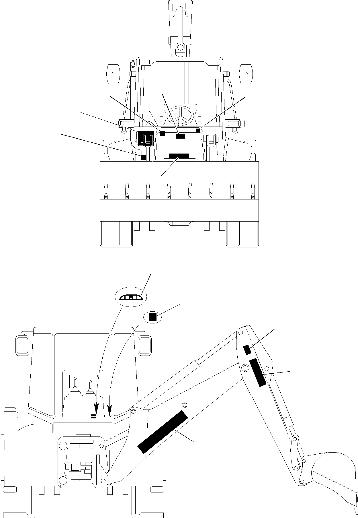 KIT, WB97R-2 BASIC STICKER (816215025) KOMATSU