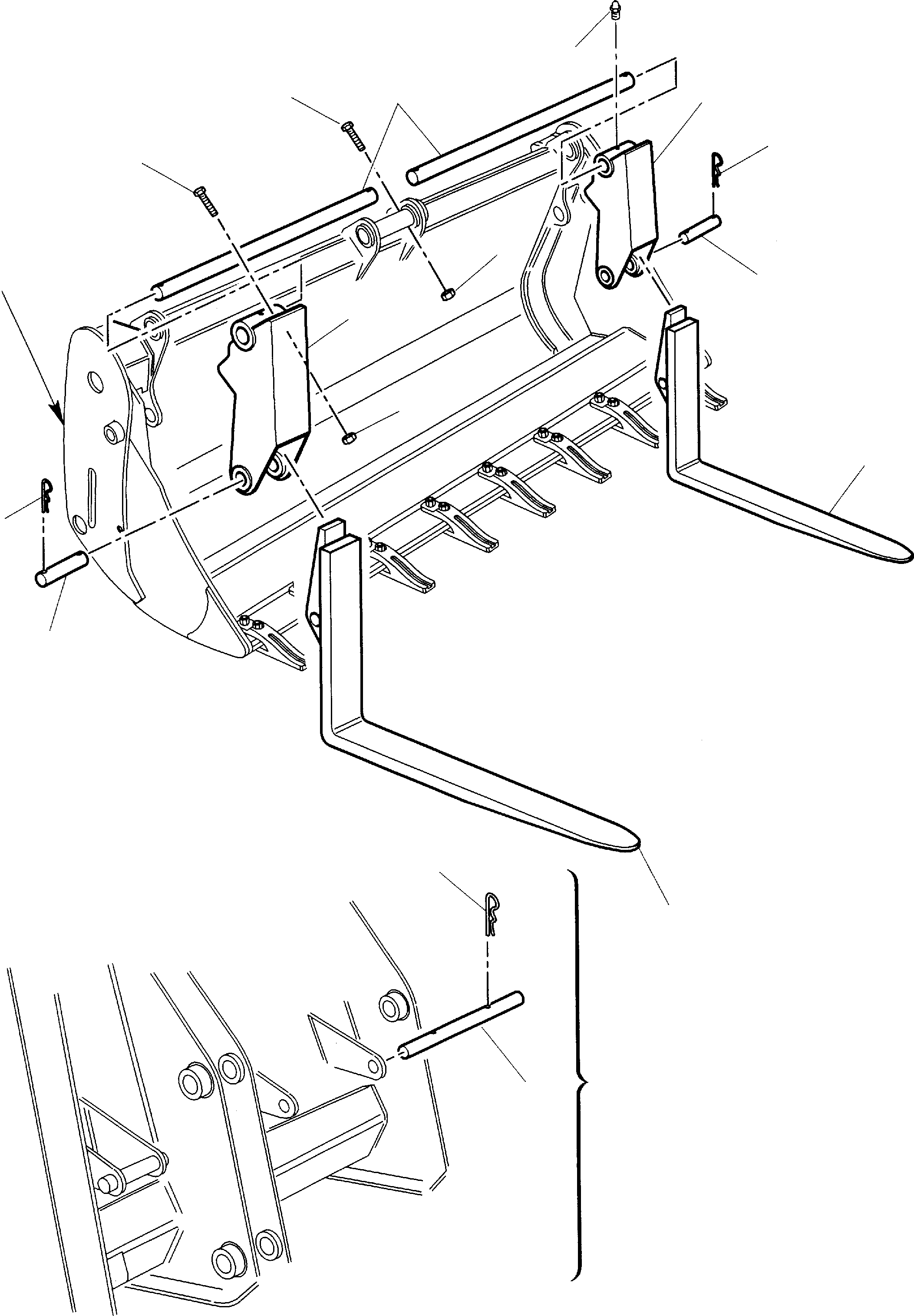 FORK, ASSY 878040026 KOMATSU