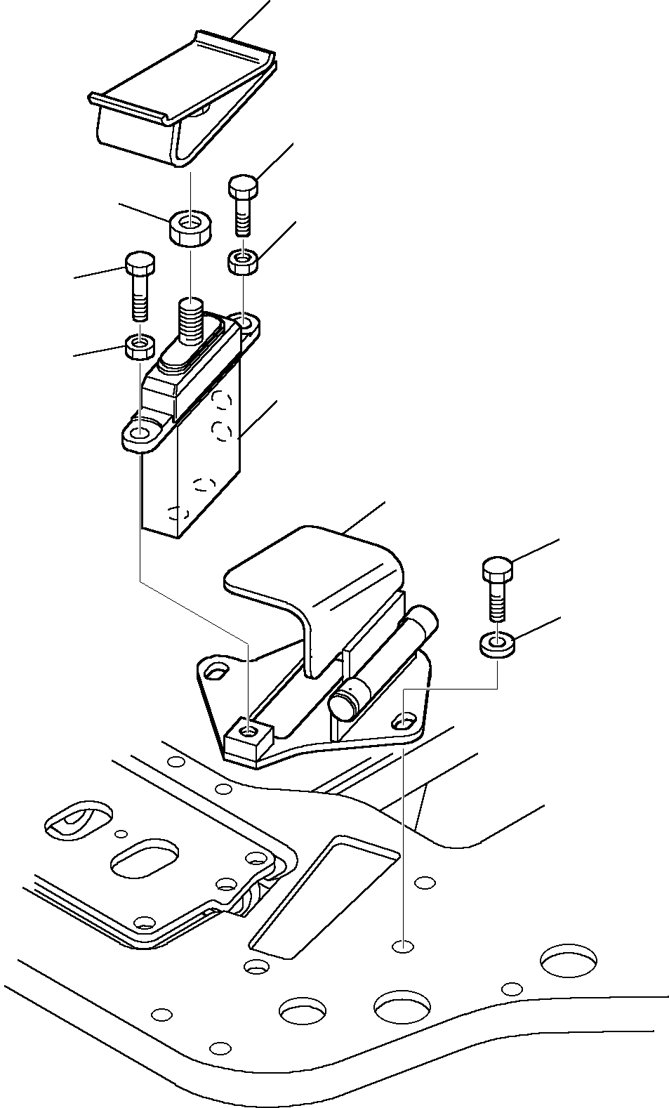 BLOCK, SHOVEL DUMPING, ASSY (WITH RETURN TO DIG) (844200466) KOMATSU