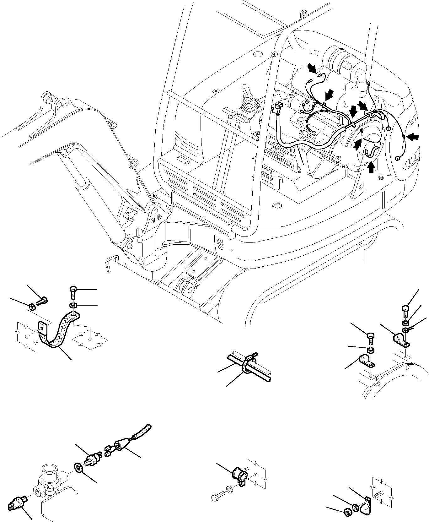 Жгут проводов 885270573 KOMATSU
