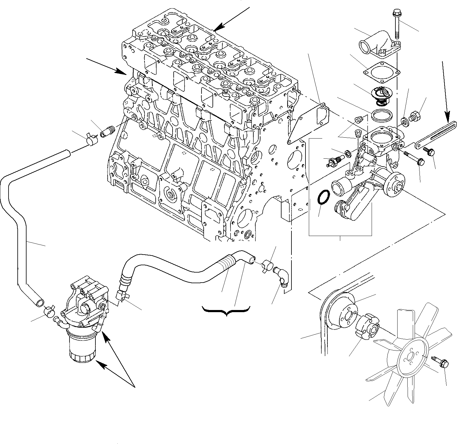 Клиновой ремень YM123900-42480 KOMATSU
