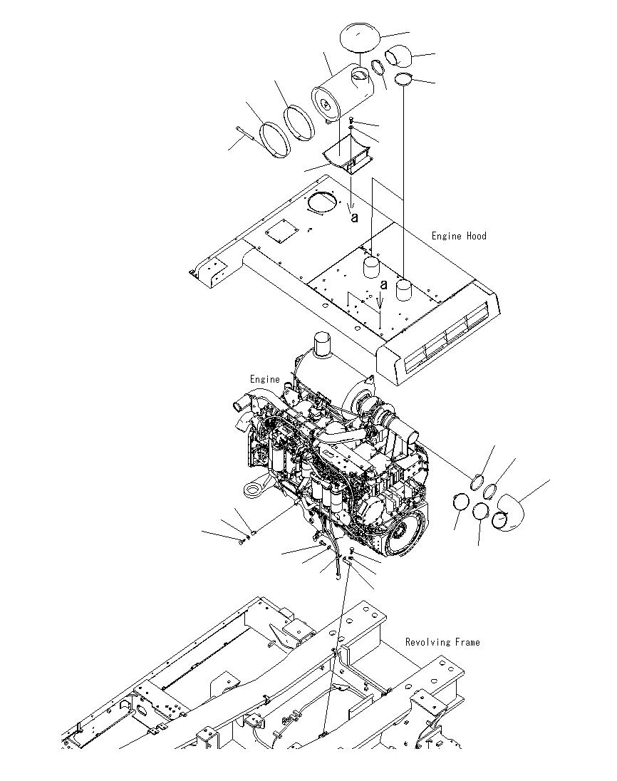 Воздушный фильтр в сборе 21T-01-64261 KOMATSU