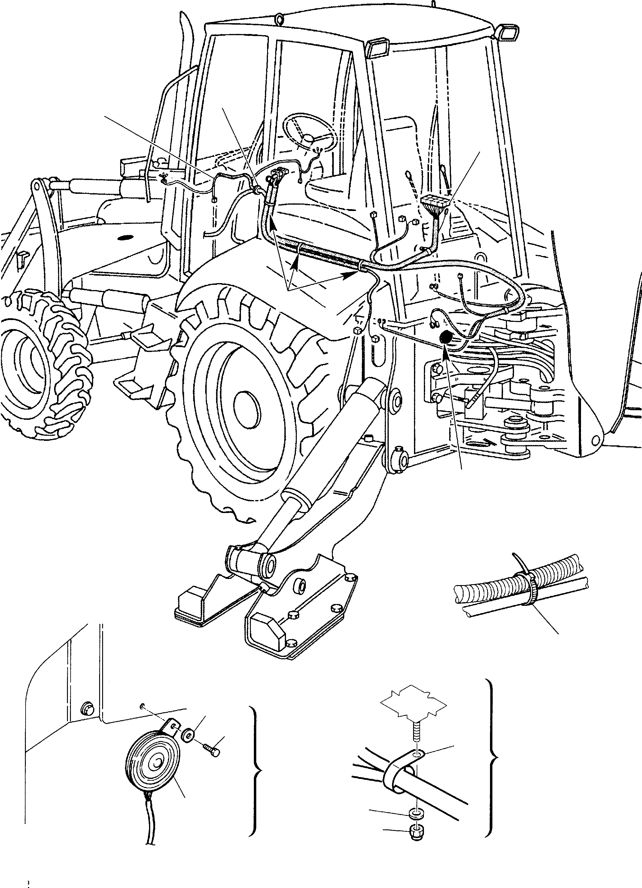 WIRING HARNESS, FRONT 312612112 KOMATSU