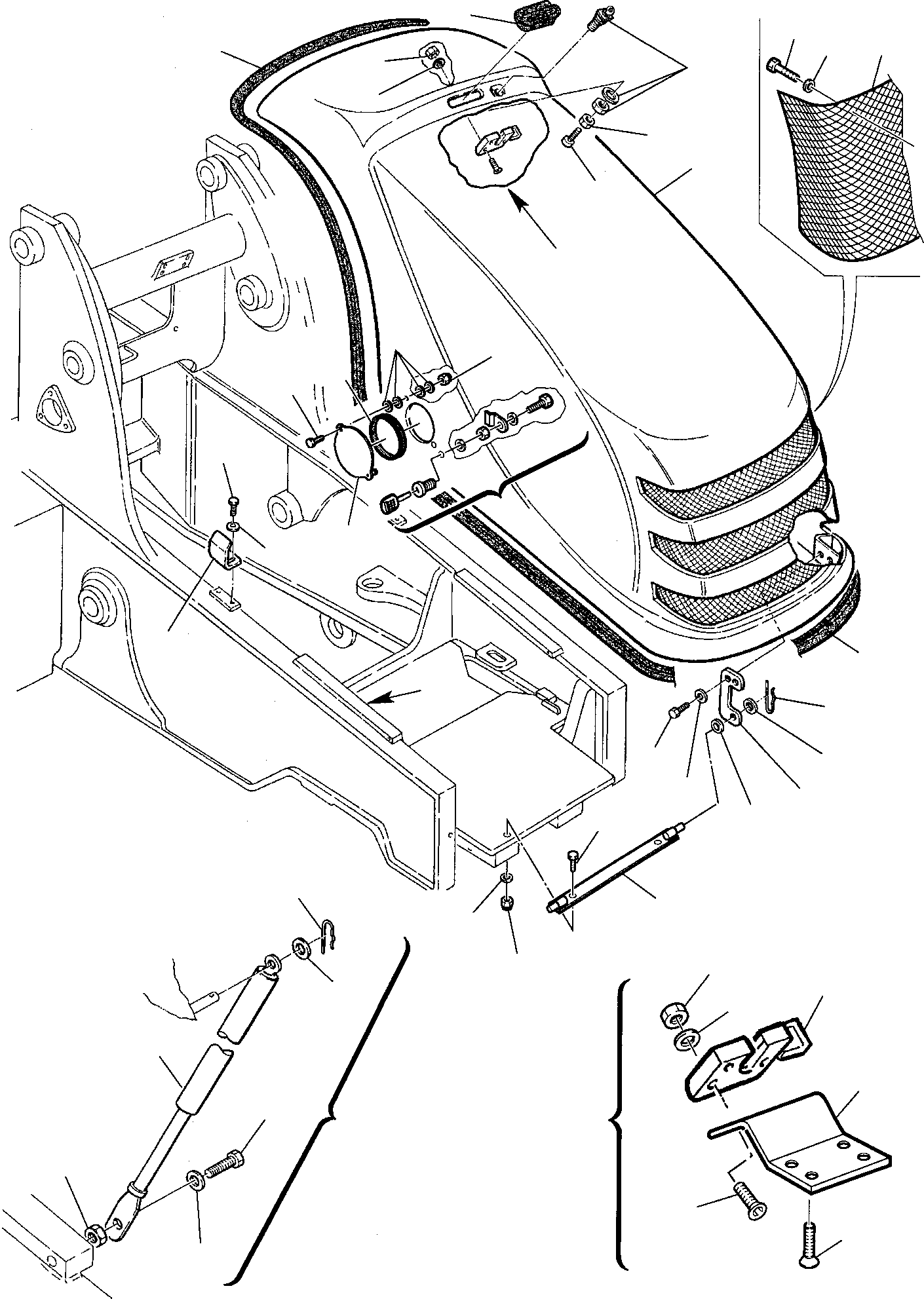 HOOD GASKET 855711096 KOMATSU