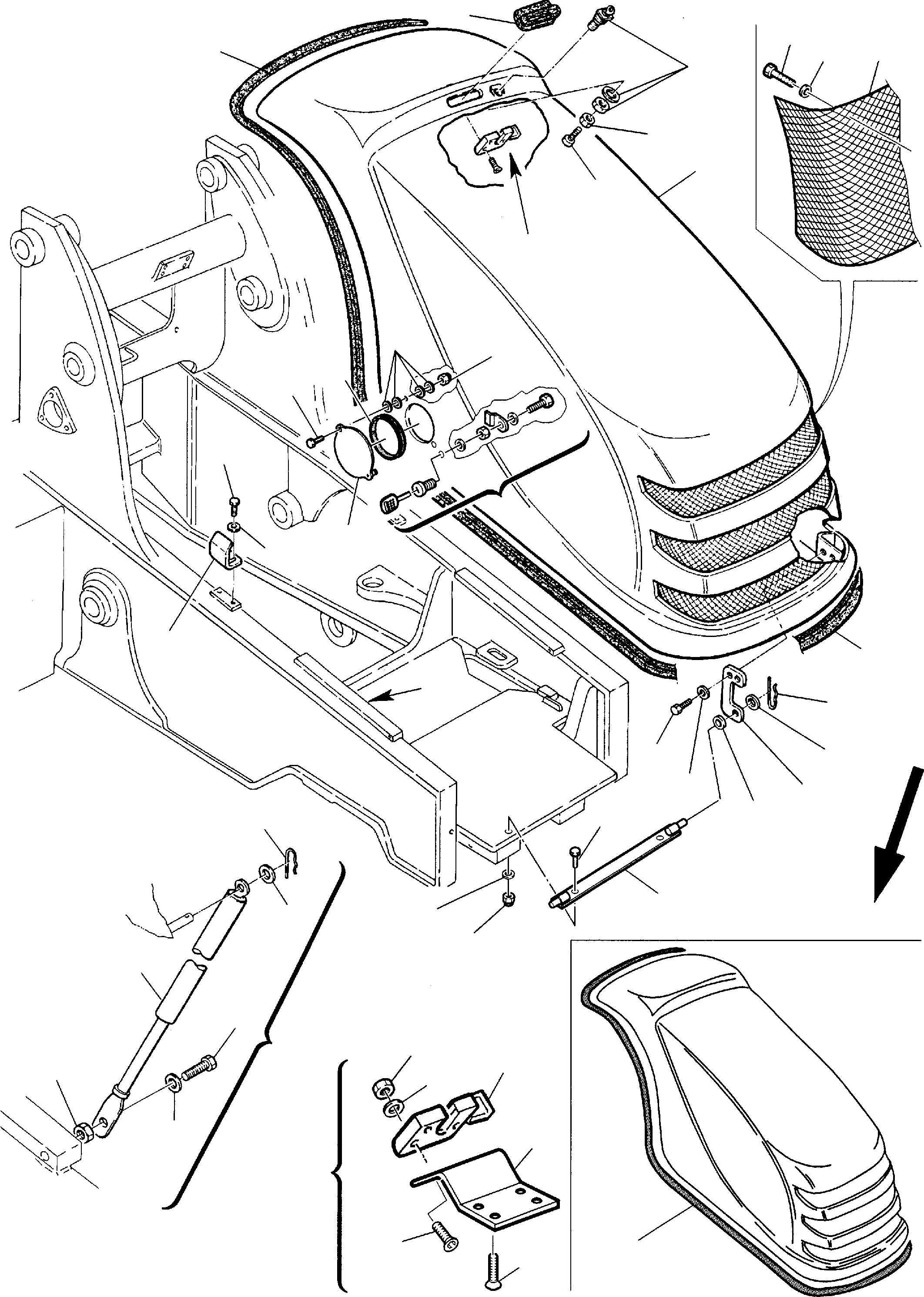 HOOD (CANOPY) 312605086 KOMATSU
