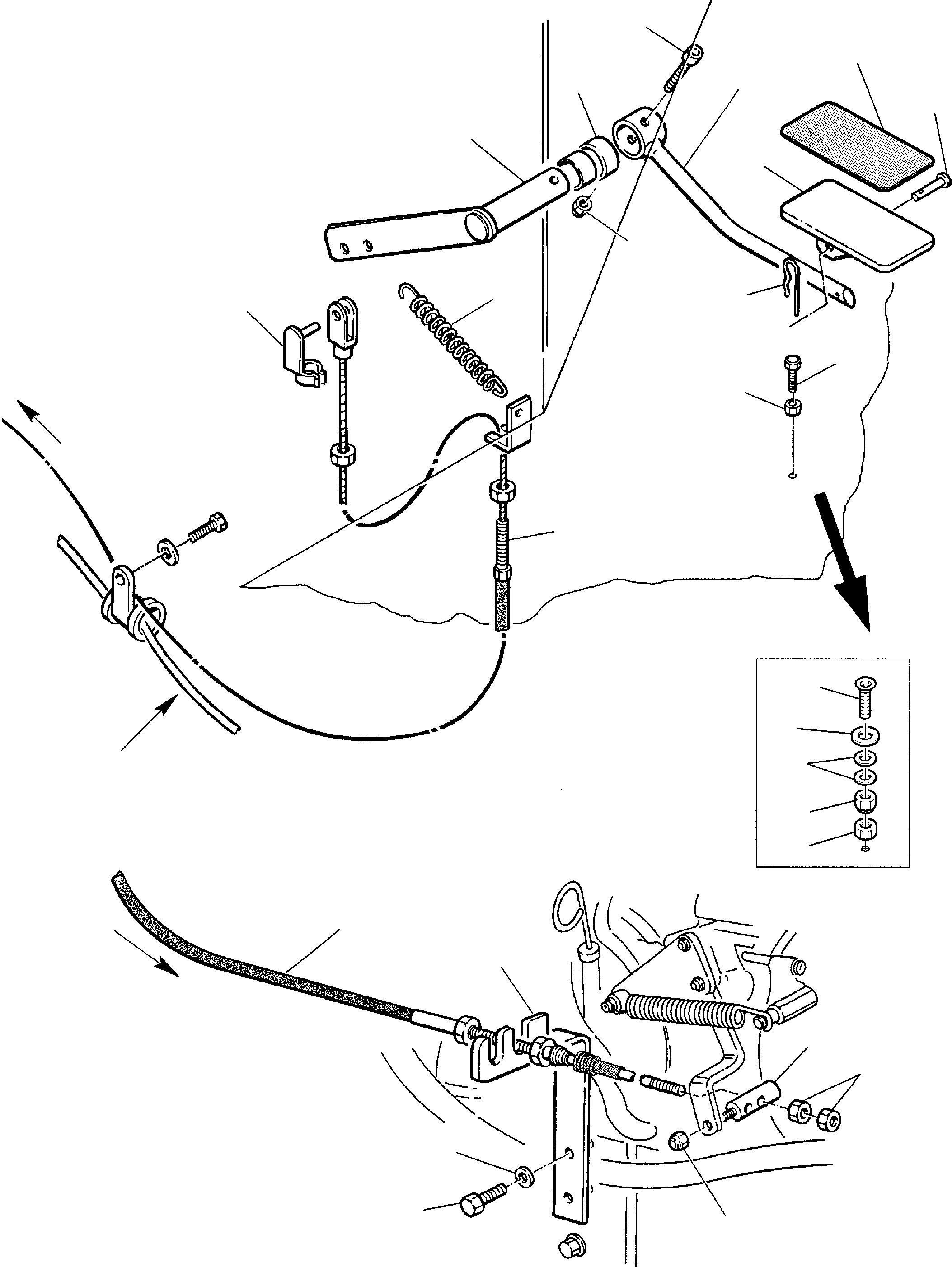 ACCELERATOR CABLE 312608080 KOMATSU
