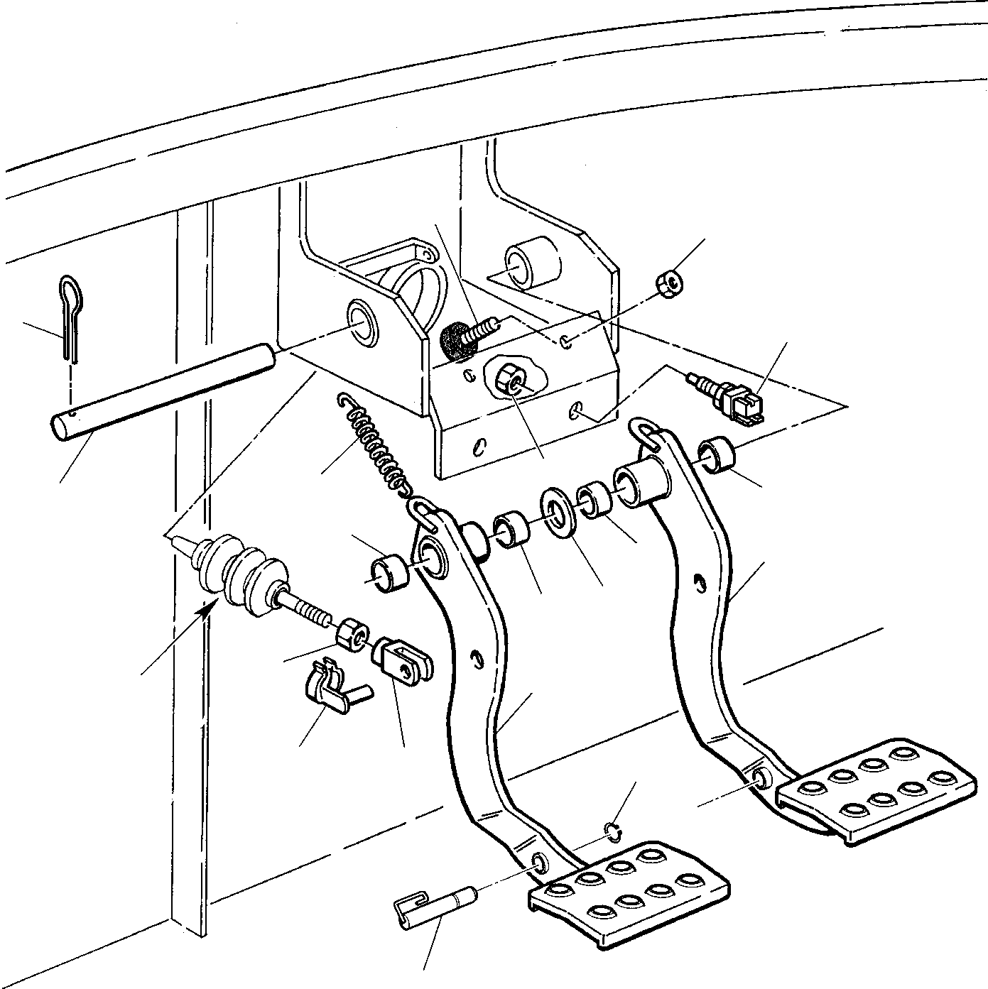 BRAKE PEDAL R.H. 312608073 KOMATSU