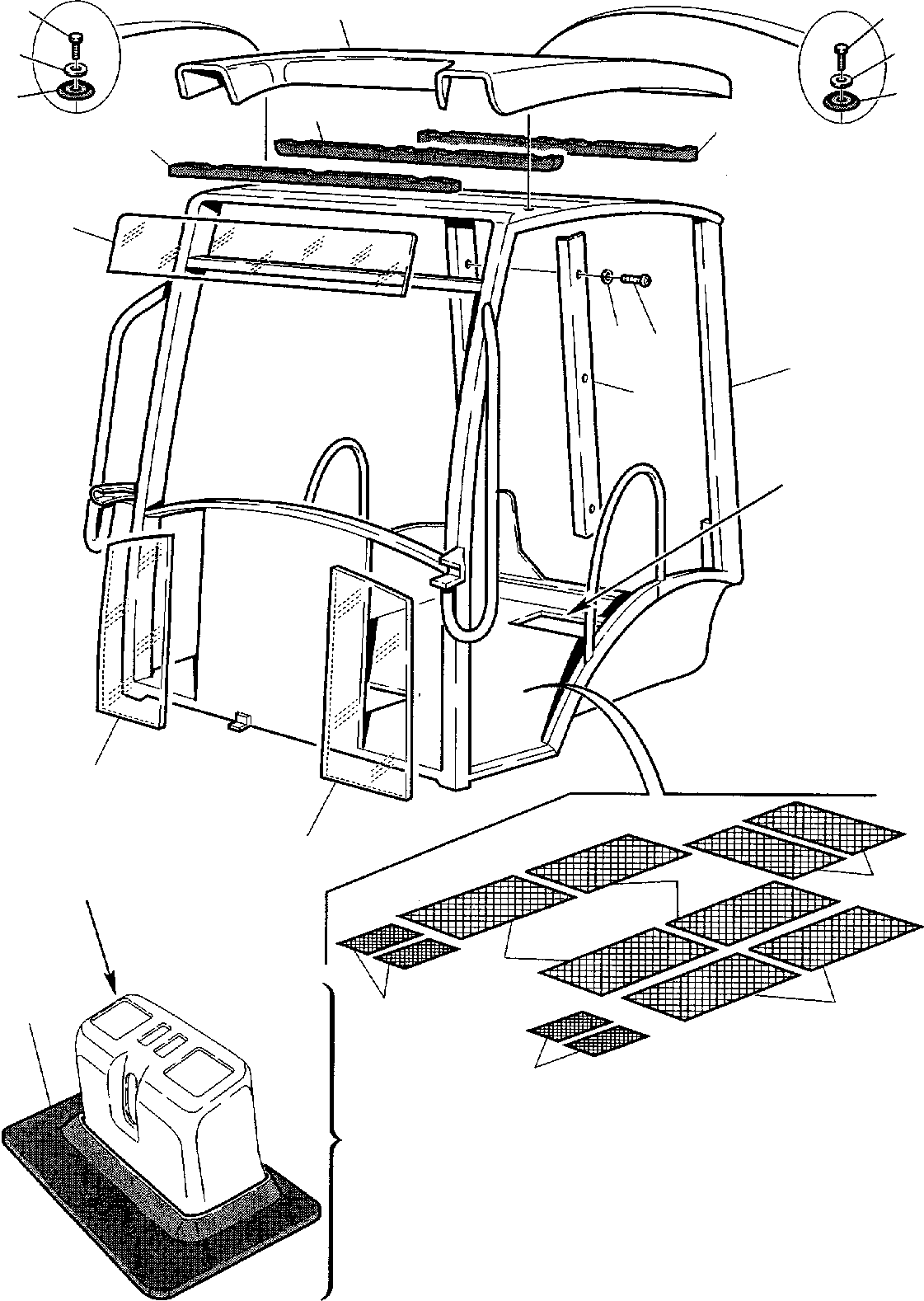 OPERATORS CANOPY 312605126 KOMATSU