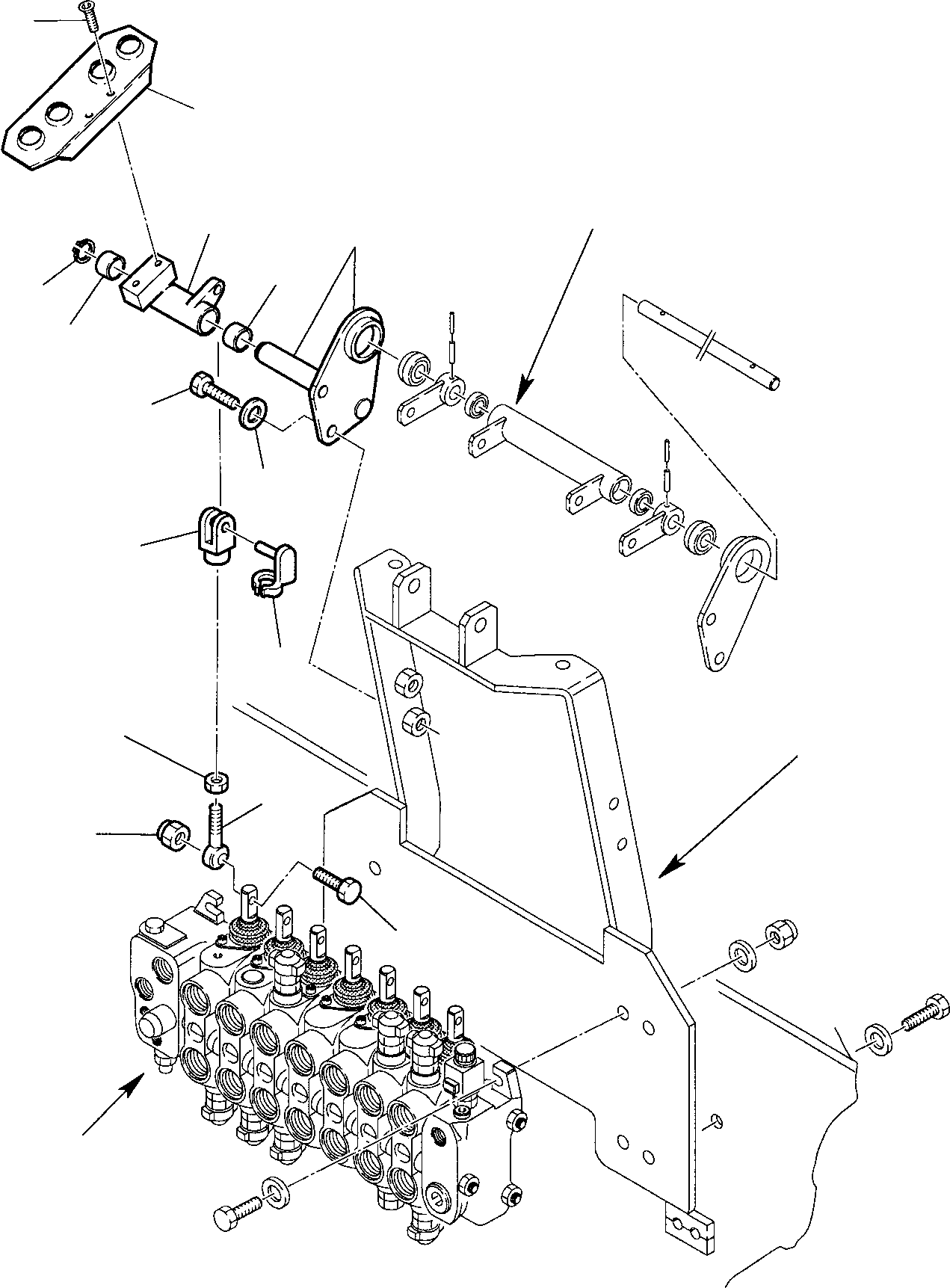 Pedal support 312754055 KOMATSU