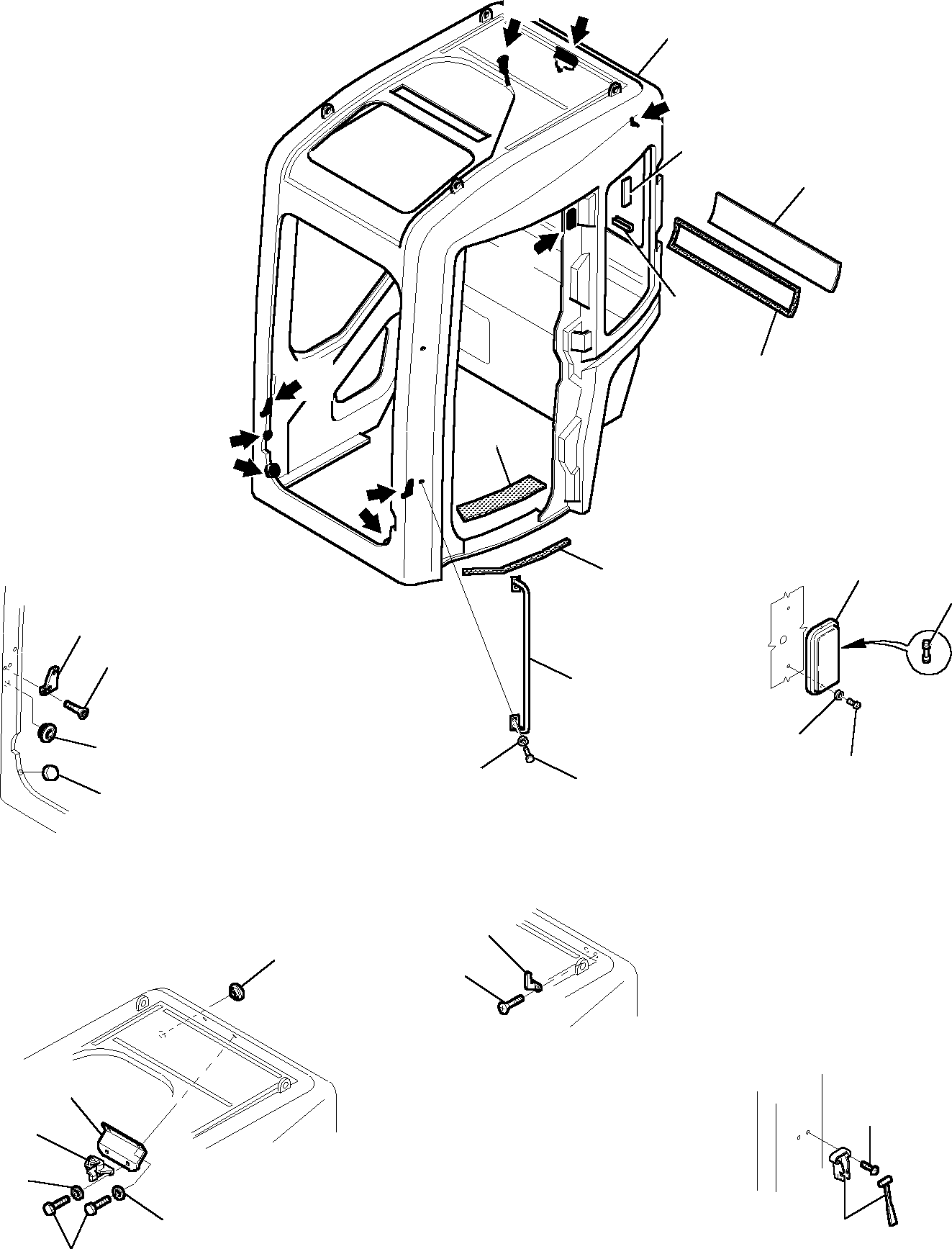 OPERATOR'S CAB, ASSY. 3F1047057 KOMATSU