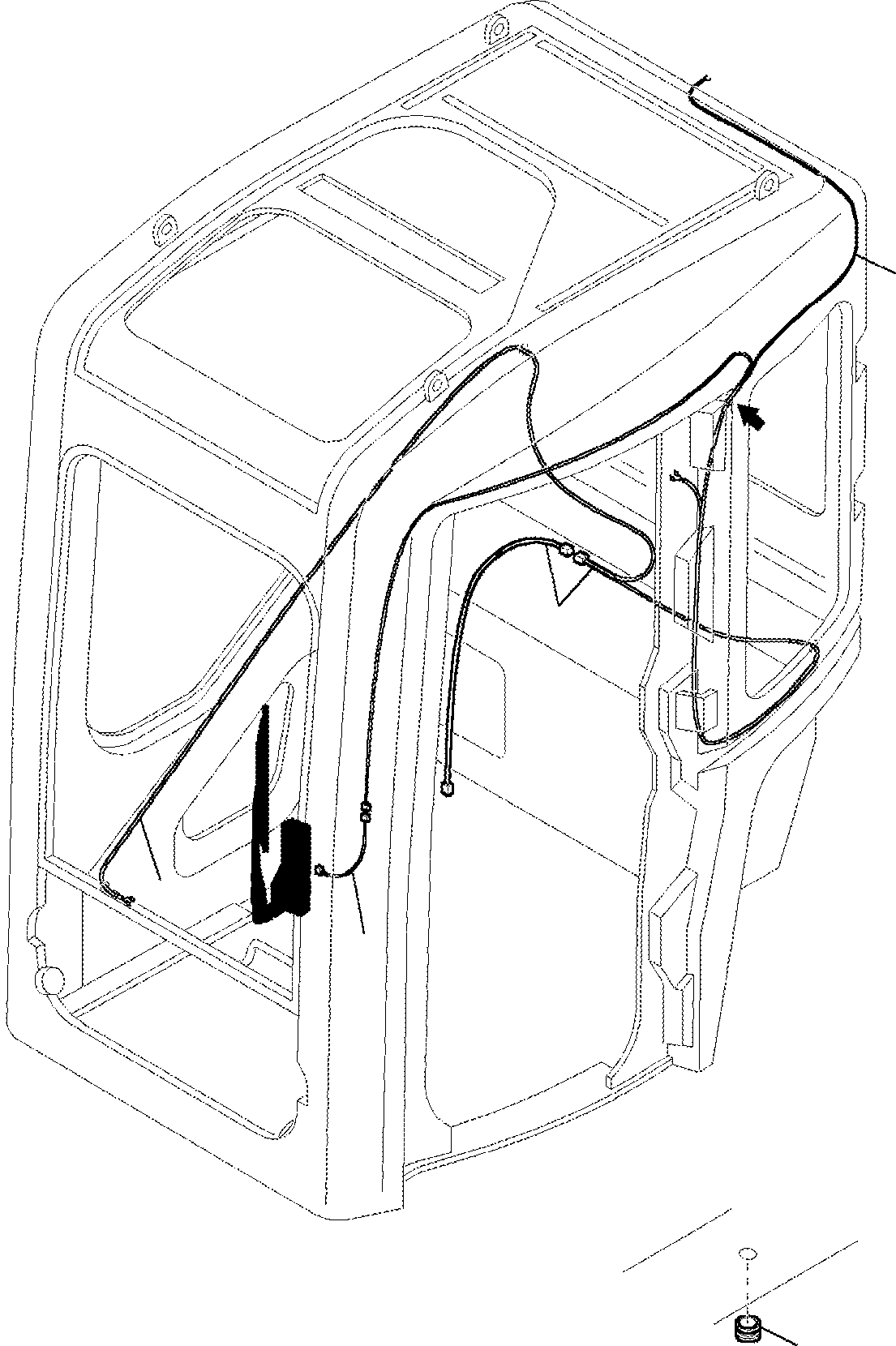 SUPPORT L.H. 312343606 KOMATSU