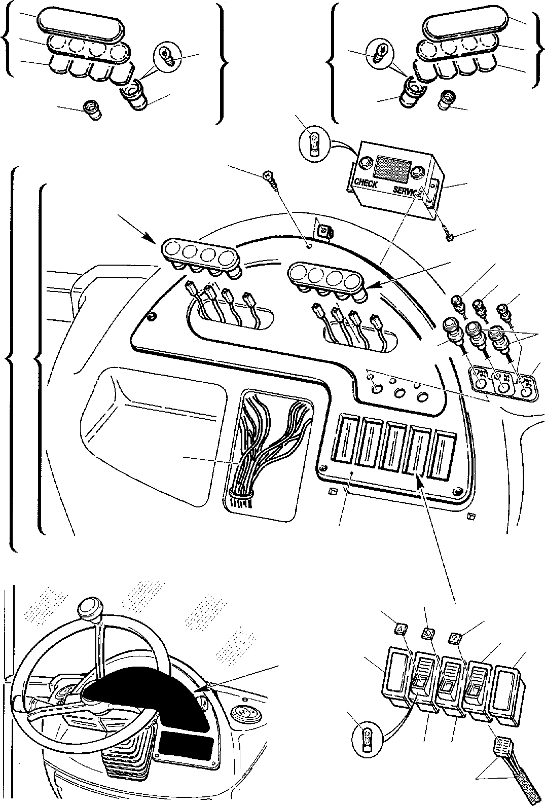 FRONT DASHBOARD, ASSY 312612124 KOMATSU
