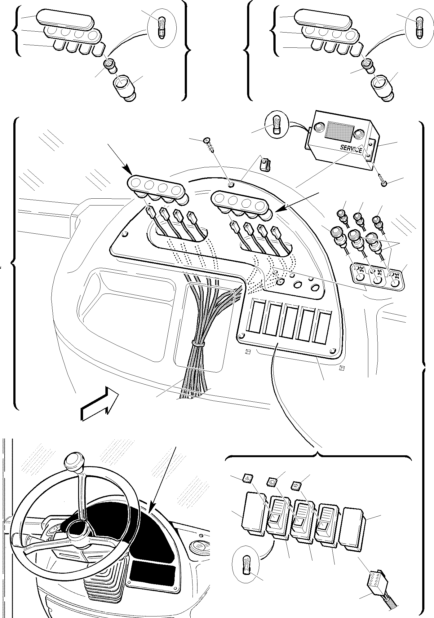 FRONT DASHBOARD, ASSY 312612137 KOMATSU