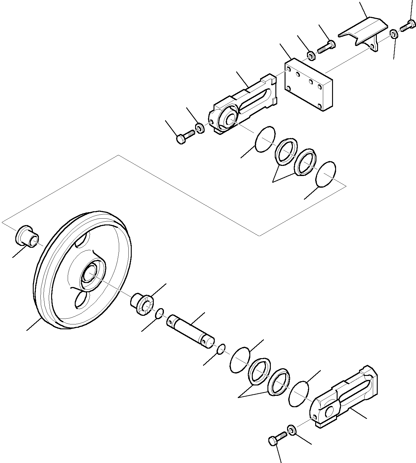 IDLER, ASSY. 3F4527054 KOMATSU