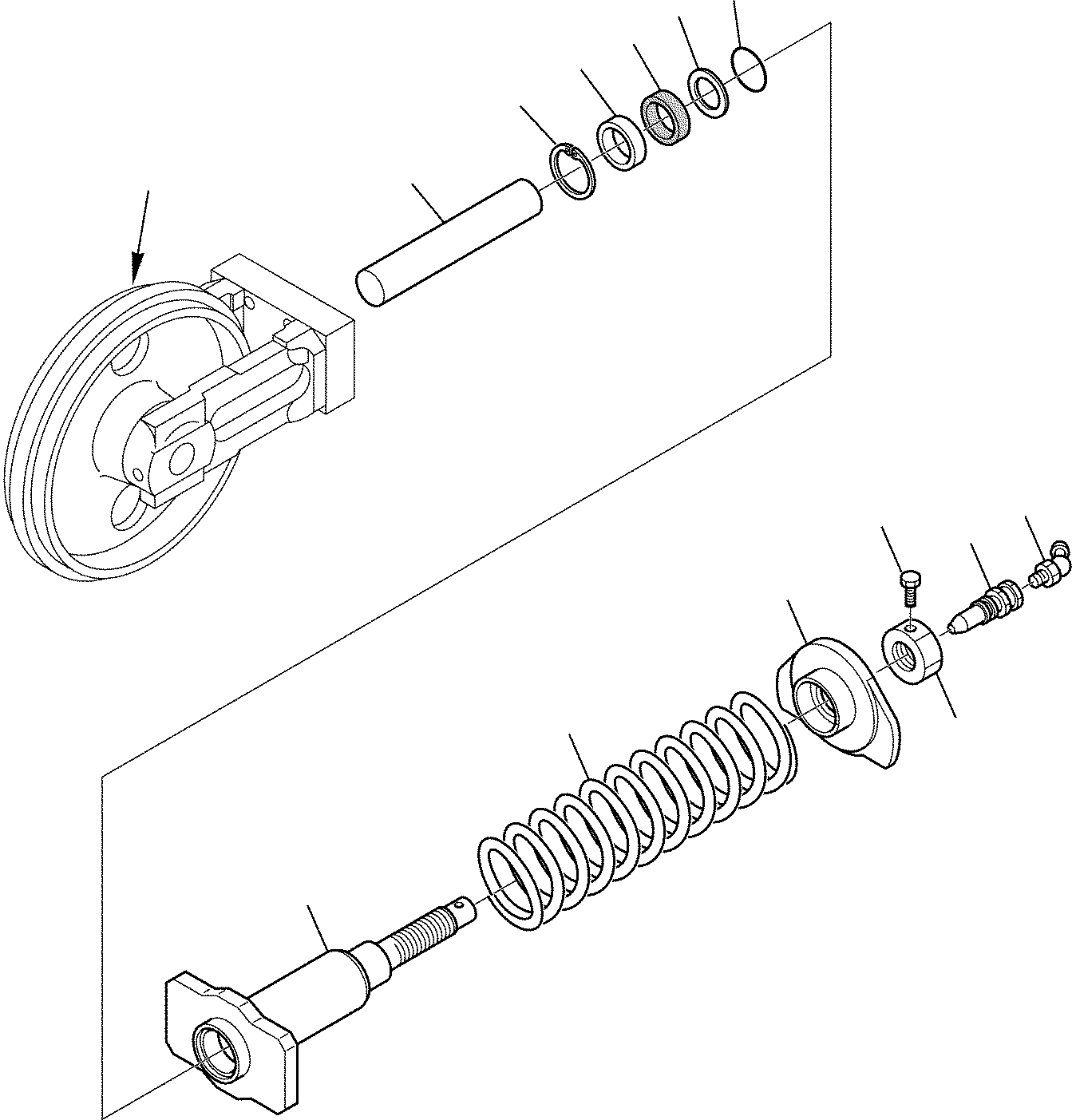 IDLER, ASSY. (3F4527055) KOMATSU