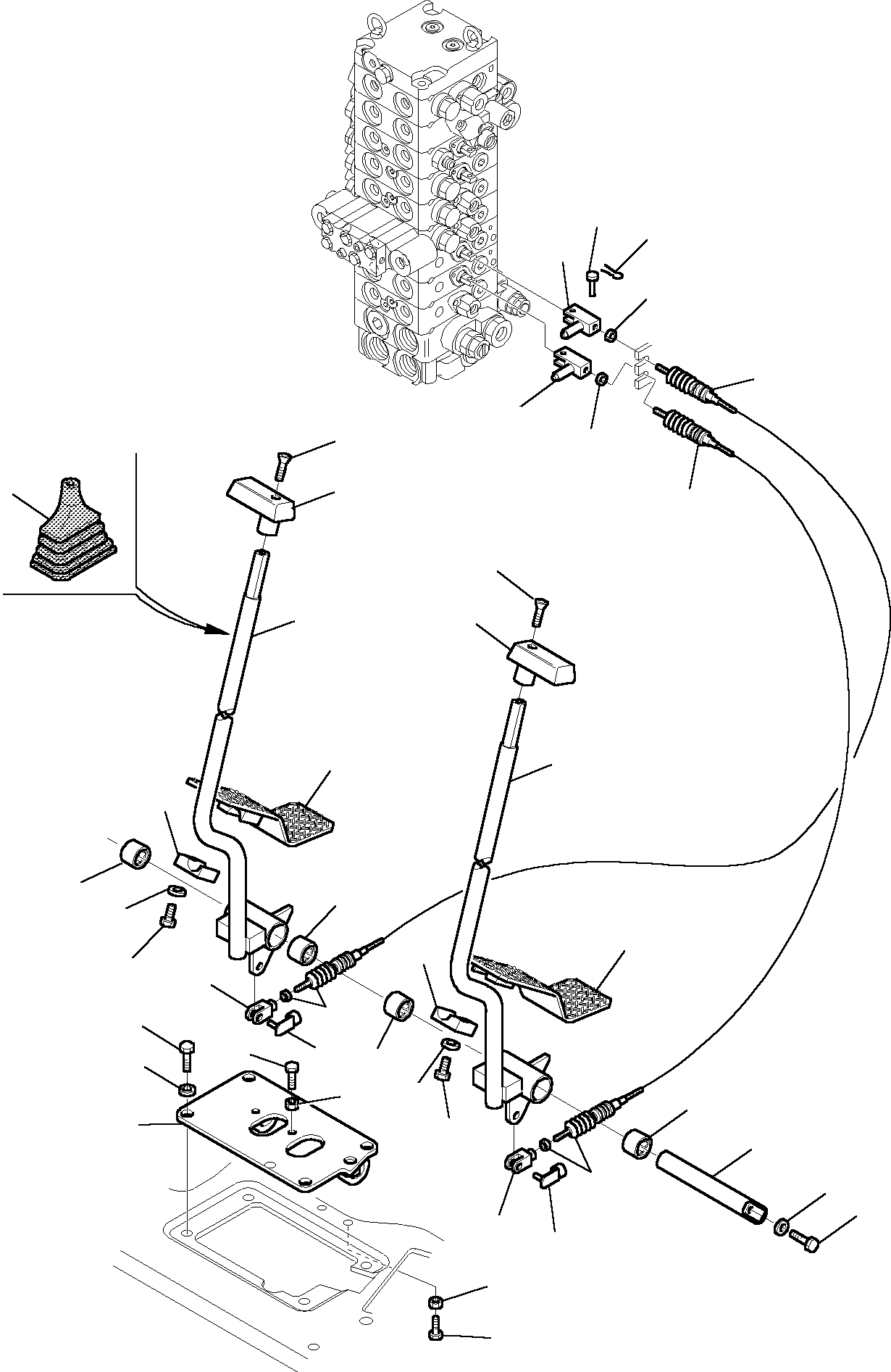 Рычаг правый RF1078065 KOMATSU