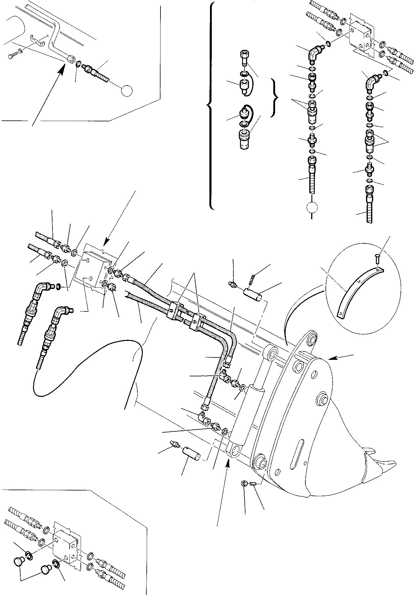 BUCKET 4 IN 1 (FAST COUPLING LINE) ASSEMBLY 312630091 KOMATSU