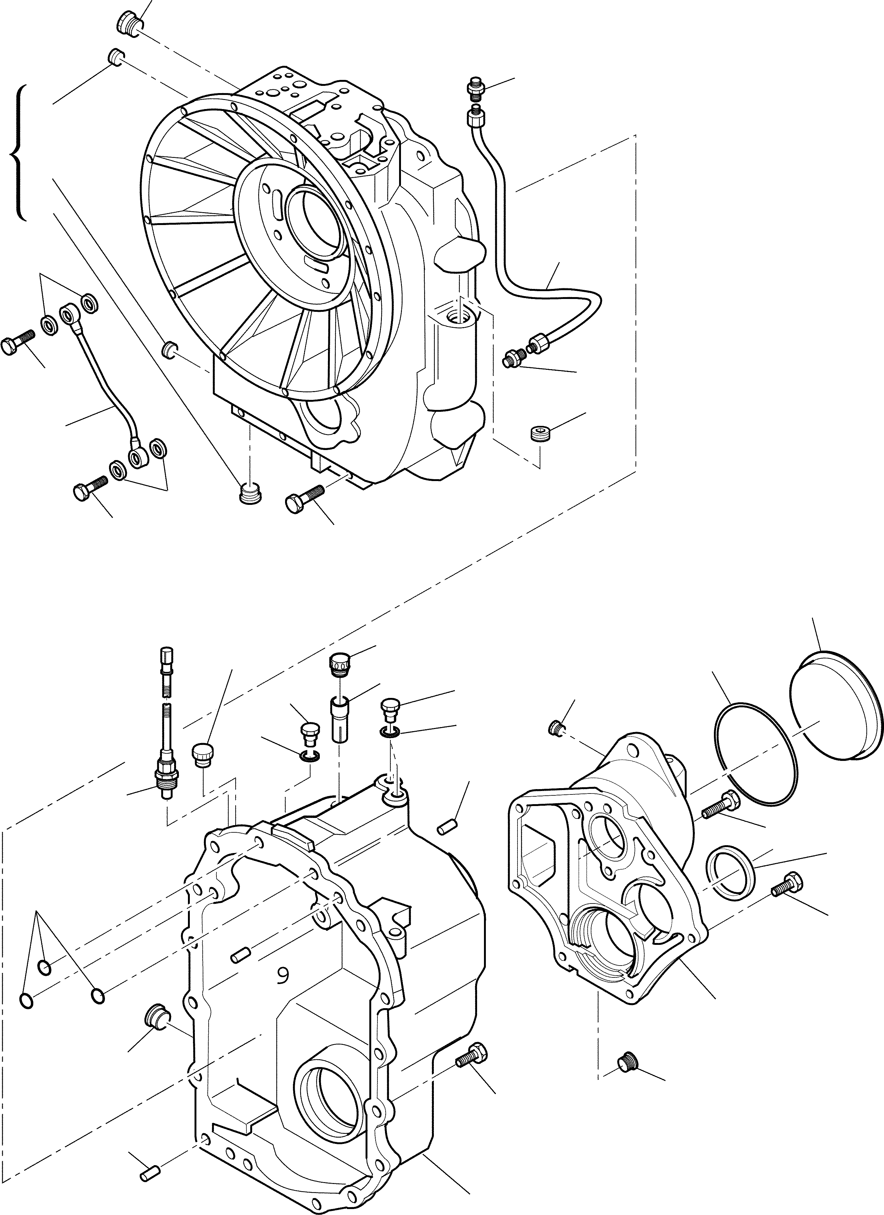 REAR HOUSING CA0147447 KOMATSU
