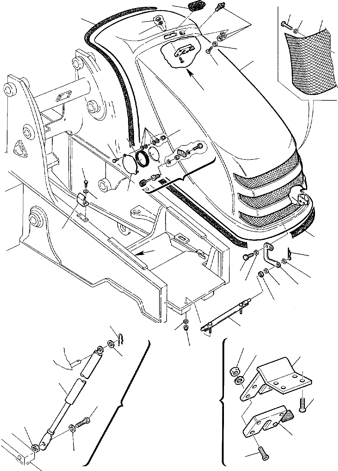 HOOD GASKET 855711099 KOMATSU